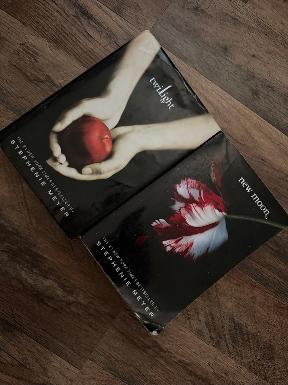 Twilight (Hard Cover) & New Moon (Soft Cover) by Stephanie Meyer Book Bundle